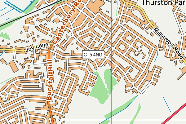 CT5 4NG map - OS VectorMap District (Ordnance Survey)