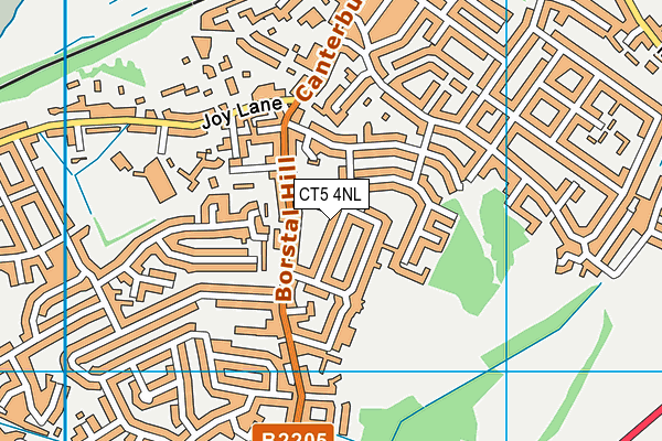 CT5 4NL map - OS VectorMap District (Ordnance Survey)