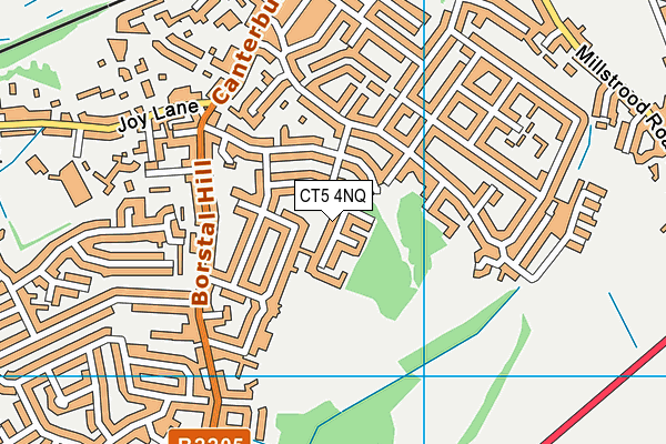 CT5 4NQ map - OS VectorMap District (Ordnance Survey)