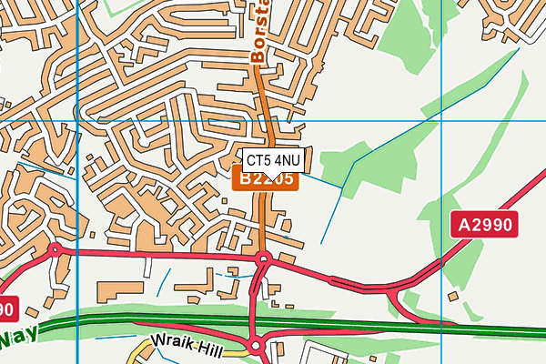 CT5 4NU map - OS VectorMap District (Ordnance Survey)