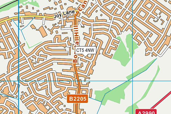 CT5 4NW map - OS VectorMap District (Ordnance Survey)