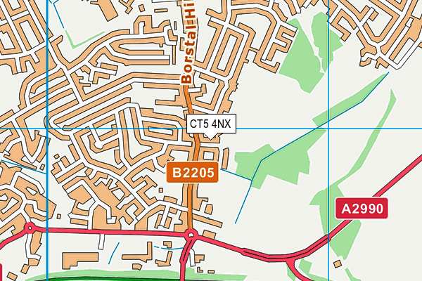 CT5 4NX map - OS VectorMap District (Ordnance Survey)