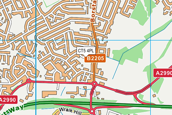 CT5 4PL map - OS VectorMap District (Ordnance Survey)