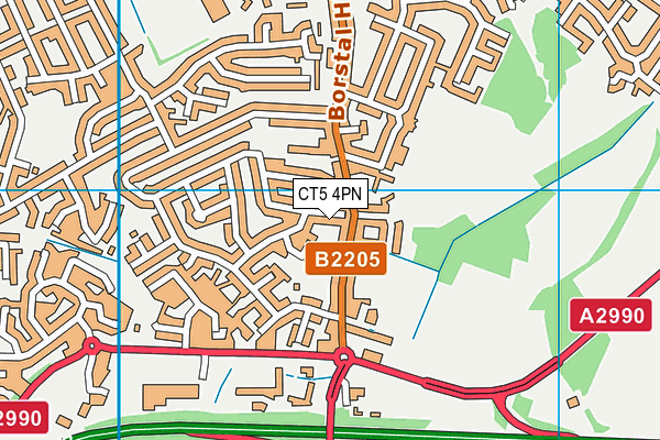 CT5 4PN map - OS VectorMap District (Ordnance Survey)