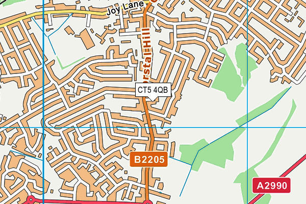 CT5 4QB map - OS VectorMap District (Ordnance Survey)