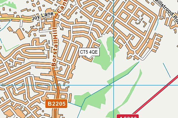 CT5 4QE map - OS VectorMap District (Ordnance Survey)