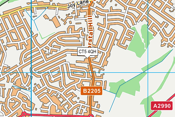 CT5 4QH map - OS VectorMap District (Ordnance Survey)
