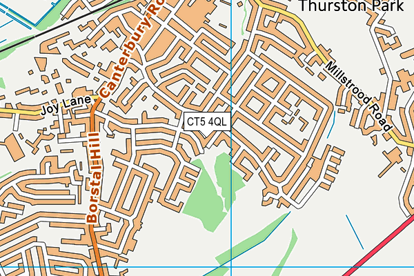 CT5 4QL map - OS VectorMap District (Ordnance Survey)
