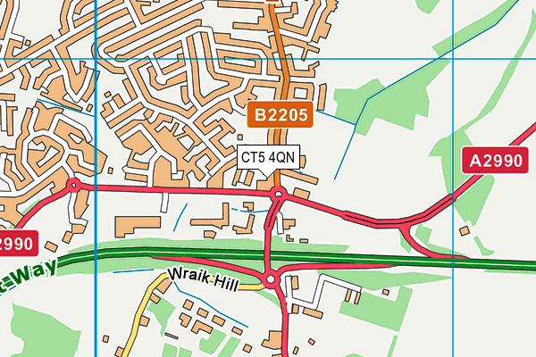 CT5 4QN map - OS VectorMap District (Ordnance Survey)