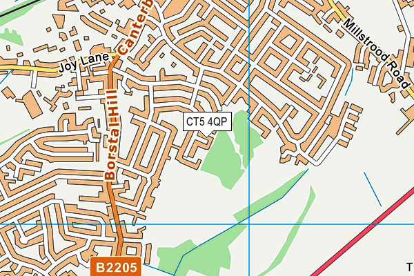 CT5 4QP map - OS VectorMap District (Ordnance Survey)