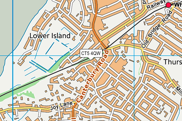 CT5 4QW map - OS VectorMap District (Ordnance Survey)