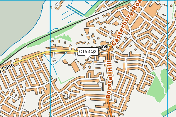 CT5 4QX map - OS VectorMap District (Ordnance Survey)