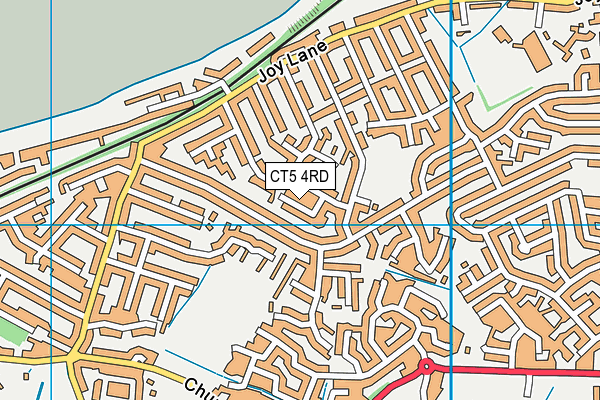 CT5 4RD map - OS VectorMap District (Ordnance Survey)