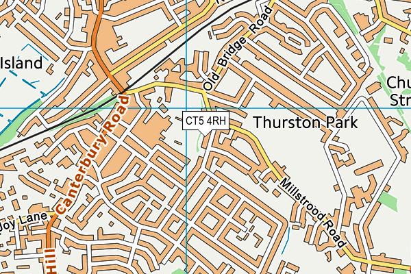 CT5 4RH map - OS VectorMap District (Ordnance Survey)