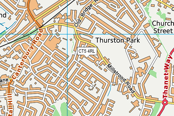 CT5 4RL map - OS VectorMap District (Ordnance Survey)