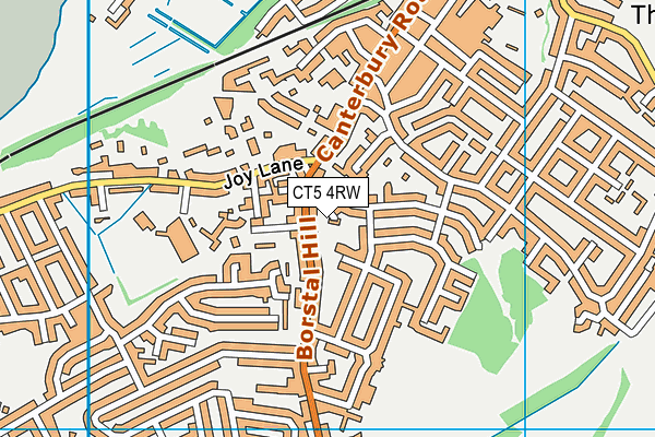 CT5 4RW map - OS VectorMap District (Ordnance Survey)