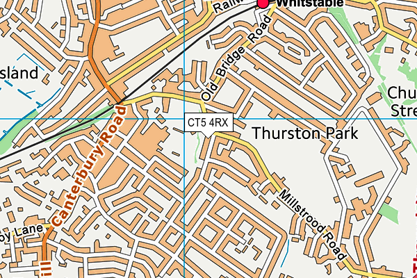 CT5 4RX map - OS VectorMap District (Ordnance Survey)