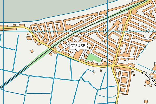 CT5 4SB map - OS VectorMap District (Ordnance Survey)