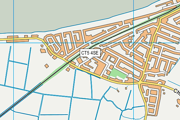 CT5 4SE map - OS VectorMap District (Ordnance Survey)