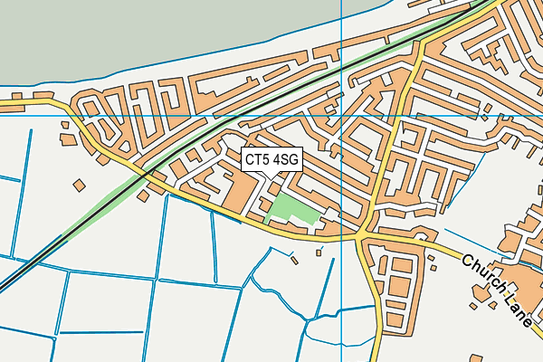 CT5 4SG map - OS VectorMap District (Ordnance Survey)