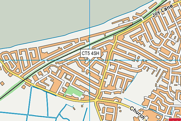 CT5 4SH map - OS VectorMap District (Ordnance Survey)