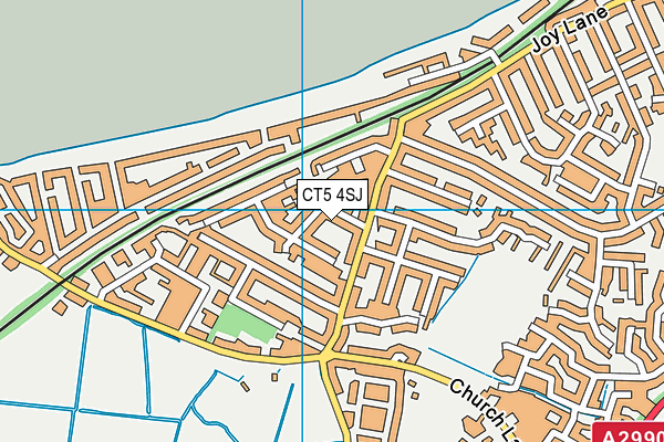 CT5 4SJ map - OS VectorMap District (Ordnance Survey)