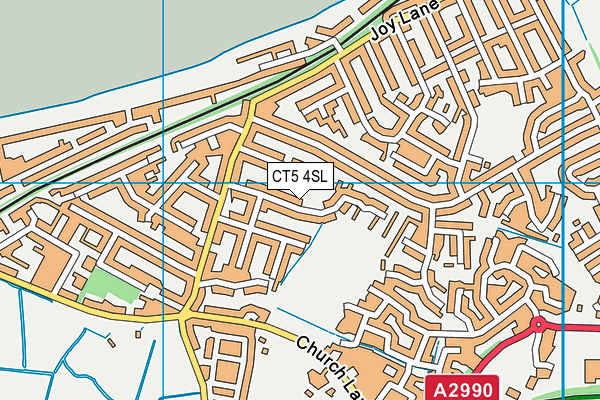 CT5 4SL map - OS VectorMap District (Ordnance Survey)