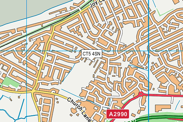 CT5 4SN map - OS VectorMap District (Ordnance Survey)