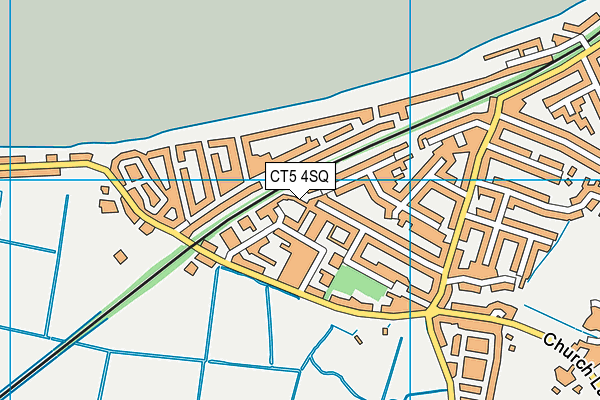 CT5 4SQ map - OS VectorMap District (Ordnance Survey)