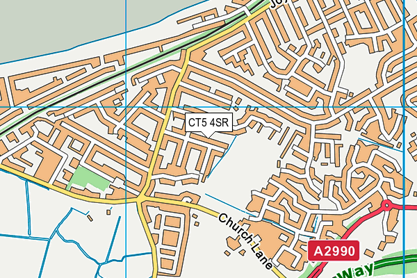 CT5 4SR map - OS VectorMap District (Ordnance Survey)