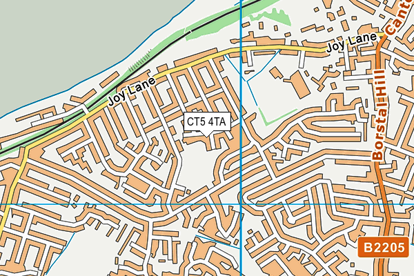 CT5 4TA map - OS VectorMap District (Ordnance Survey)