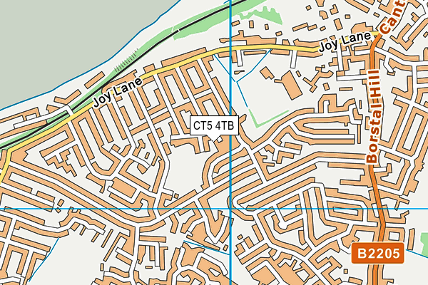 CT5 4TB map - OS VectorMap District (Ordnance Survey)