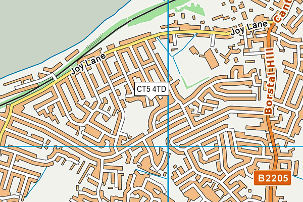 CT5 4TD map - OS VectorMap District (Ordnance Survey)