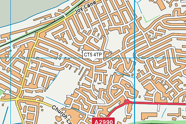 CT5 4TP map - OS VectorMap District (Ordnance Survey)