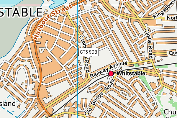 CT5 9DB map - OS VectorMap District (Ordnance Survey)