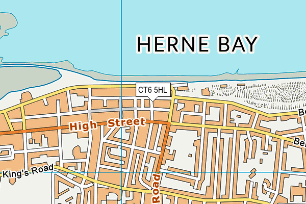 CT6 5HL map - OS VectorMap District (Ordnance Survey)