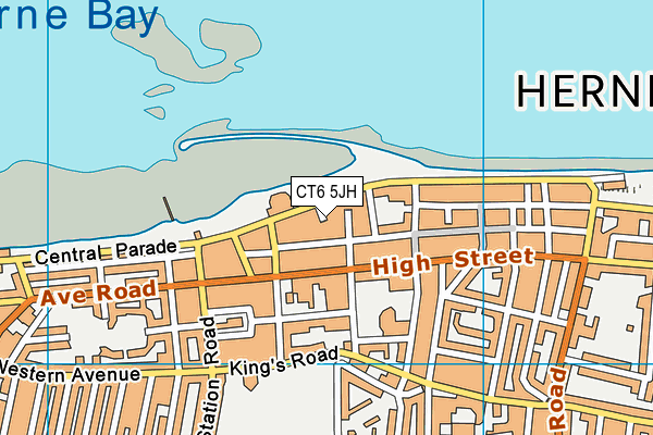 CT6 5JH map - OS VectorMap District (Ordnance Survey)