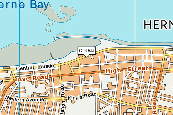 CT6 5JJ map - OS VectorMap District (Ordnance Survey)