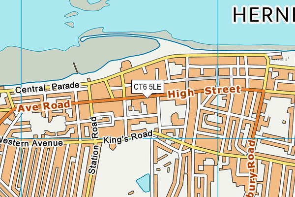 Map of HERNE BAY MINI MARKET LTD at district scale