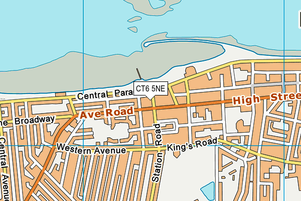 CT6 5NE map - OS VectorMap District (Ordnance Survey)