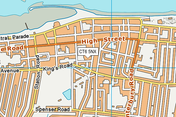 Herons Leisure Centre map (CT6 5NX) - OS VectorMap District (Ordnance Survey)