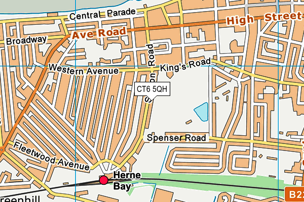 CT6 5QH map - OS VectorMap District (Ordnance Survey)
