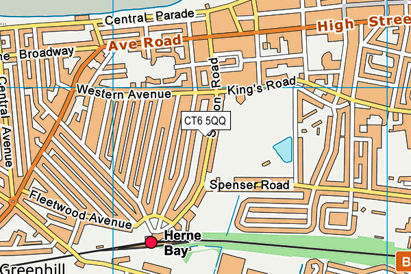 CT6 5QQ map - OS VectorMap District (Ordnance Survey)