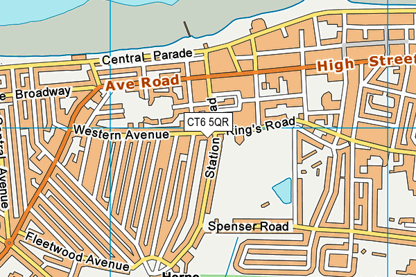 CT6 5QR map - OS VectorMap District (Ordnance Survey)