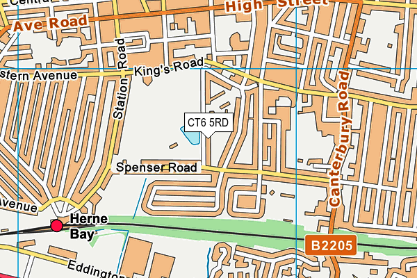 CT6 5RD map - OS VectorMap District (Ordnance Survey)