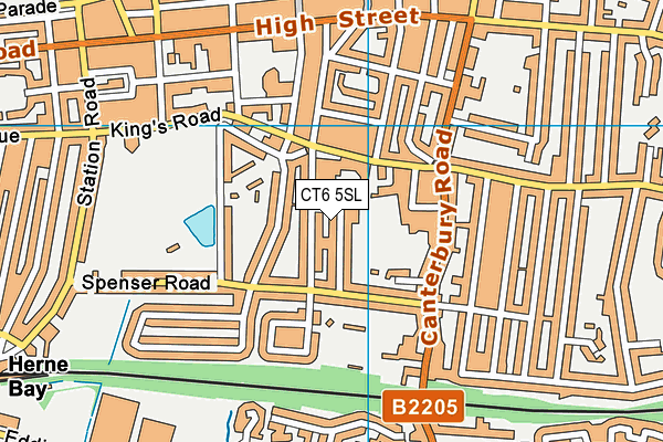 CT6 5SL map - OS VectorMap District (Ordnance Survey)