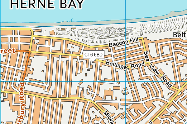 CT6 6BD map - OS VectorMap District (Ordnance Survey)