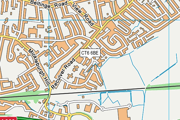 CT6 6BE map - OS VectorMap District (Ordnance Survey)