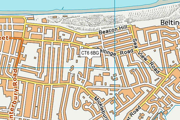 CT6 6BG map - OS VectorMap District (Ordnance Survey)