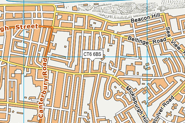 CT6 6BS map - OS VectorMap District (Ordnance Survey)